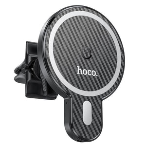 Hoco CA85 15W Magnetic Wireless Charger Air Vent Car Holder - Black