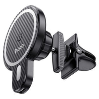 Hoco CA85 15W Magnetic Wireless Charger Air Vent Car Holder - Black
