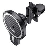 Hoco CA85 15W Magnetic Wireless Charger Air Vent Car Holder - Black
