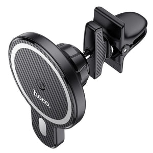 Hoco CA85 15W Magnetic Wireless Charger Air Vent Car Holder - Black