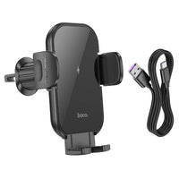 Hoco HW4 15W Air Vent Journey Wireless Car Holder - Black
