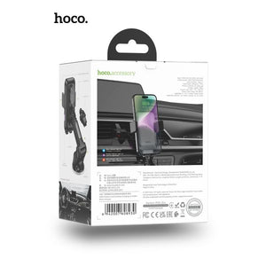 Hoco HW9 15W Fast Wireless Charger 2in1 Car Holder - Black