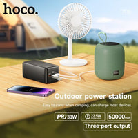 Hoco J111B 30000mAh Smart Charge Power Bank - Black
