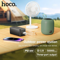 Hoco J111C 40000mAh PD30W Smart Charge Power Bank - Black
