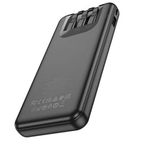 Hoco J114 All Cable and Digital Display 10000mAh Power Bank - Black
