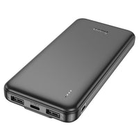 Hoco J118 10000mAh With Built In Charging Cable Speed Energy Power Bank - Black
