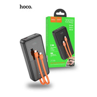 Hoco J119A 20000mAh 22.5W With Built In Charging Cable Power Bank - Black
