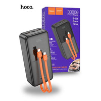 Hoco J119B 30000mAh 22.5W With Built In Charging Cable Power Bank - Black
