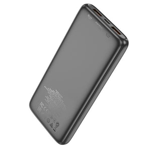 Hoco J121 10000mAh 22.5W Ultra Thin Fully Compatible Power Bank - Black