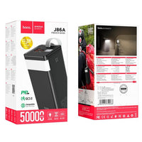 Hoco J86A 50000mAh 22.5W Powermaster Power Bank With LED Lamp - Black
