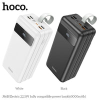 Hoco J86B 60000mAh 22.5W Powermaster Power Bank With LED Lamp - Black
