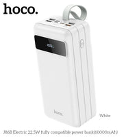 Hoco J86B 60000mAh 22.5W Powermaster Power Bank With LED Lamp - Black
