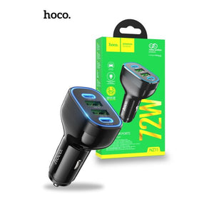 Hoco NZ11 Guide PD72W 2C2A Car Charger - Black