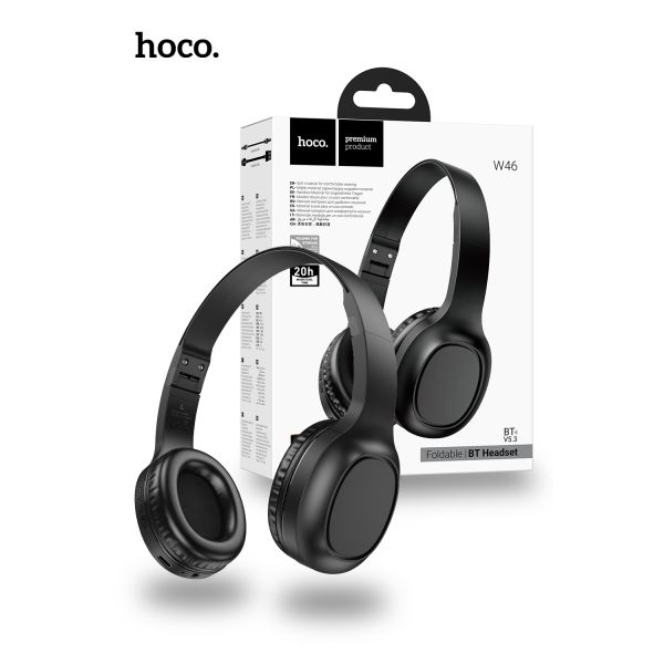 Hoco W46 Charm Bluetooth Headphones - Black