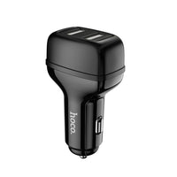 Hoco Z36 Dual USB-A Car Charger With USB-C Cable - Black
