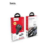 Hoco Z36 Dual USB-A Car Charger With USB-C Cable - Black
