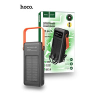 Hoco DB33 Plus 30000mAh 22.5W Sun Solar With Build in Cable Power Bank - Black
