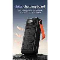 Hoco DB33 Plus 30000mAh 22.5W Sun Solar With Build in Cable Power Bank - Black
