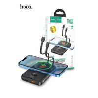 Hoco J92 10000mAh 22.5W Magnetic With Built In Charging Cable Path Power Bank
