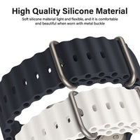 REDEFINE Ocean Silicone Sport Watch Band for Apple Watch 42mm / 44mm / 45mm / 49mm
