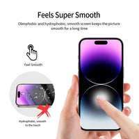 iPhone 16 Pro / 17 BLACKTECH AI AUTO 9D Full Cover Tempered Glass - Black
