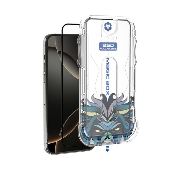 iPhone 16 Pro / 17 LITO D9 D CLEAR Full Glass With Tools ESD - Black