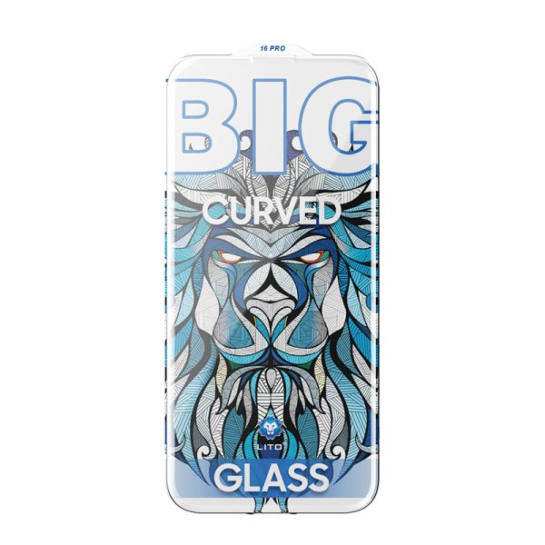 iPhone 16 Pro / 17 LITO LT - D19 Big curved 0.4mm Full Tempered Glass Screen Protector 5pcs - Clear
