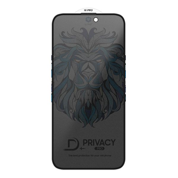 iPhone 16 Pro / 17 LITO LT - D5 D Pro Matte Privacy Full Glue full glass ESD Glue - Matte