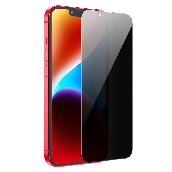 iPhone 16 Pro / 17 hoco. G15 Privacy 9D Full Cover Tempered Glass - Black