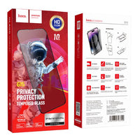 iPhone 16 Pro / 17 hoco. G15 Privacy 9D Full Cover Tempered Glass - Black