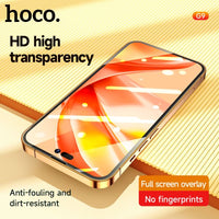 iPhone 16 Pro / 17 hoco. G9 Full screen HD tempered glass - Black
