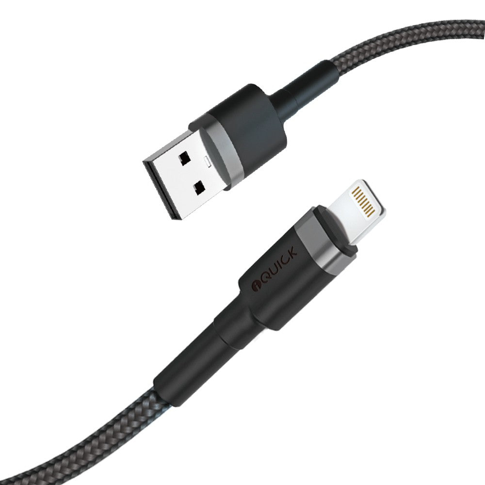 iQuick Braided Lightning to USB-A Fast Charging Cable | Goodstuff Australia