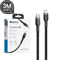 iQuick Braided USB-C to Lightning Fast Charging Cable
