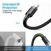 iQuick Braided USB-C to USB-A Fast Charging Cable 3M
