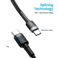 iQuick Braided USB-C to USB-C Fast Charging Cable
