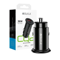 iQuick CQ2 38W Fast Car Charging USB-A & USB-C Ports
