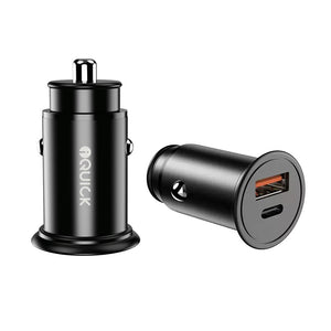 iQuick CQ2 38W Fast Car Charging USB-A & USB-C Ports