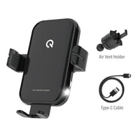 iQuick M5 15W Wireless Charging Touch Switch Auto-scaling Car Holder
