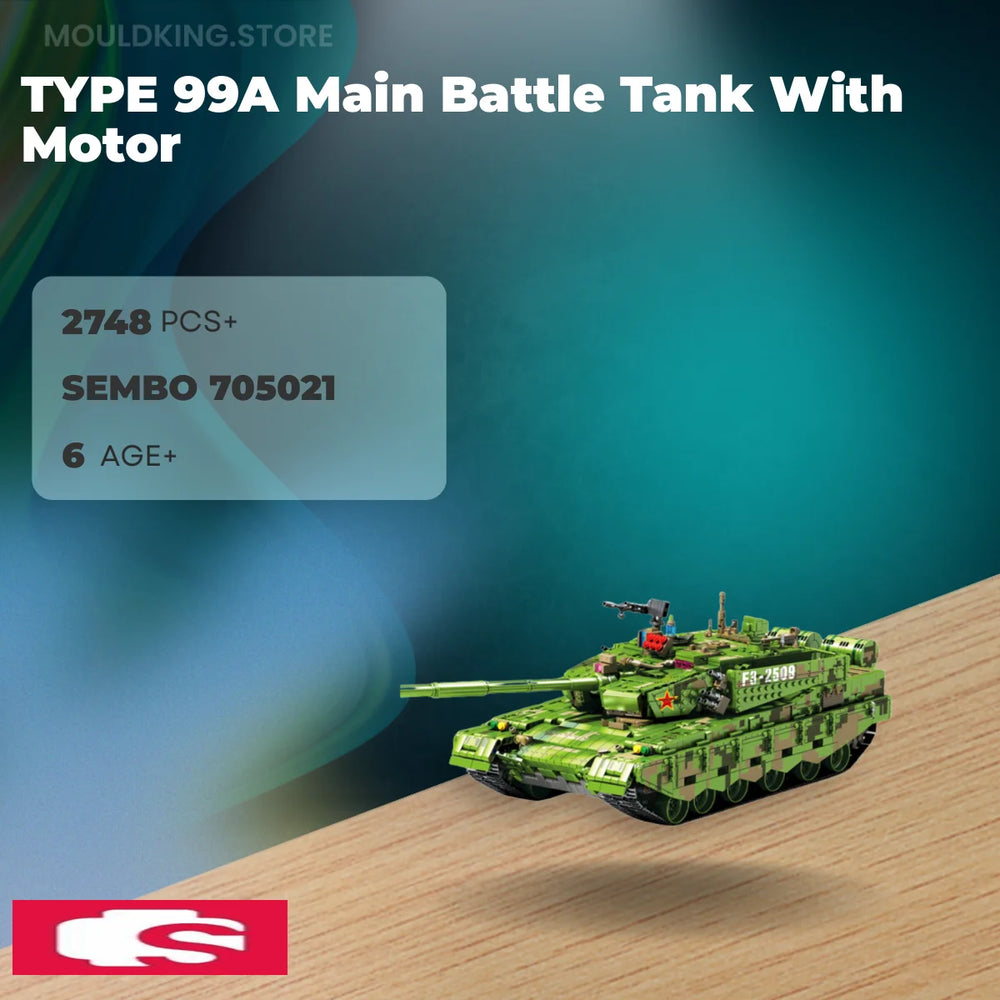 SEMBO 705021 TYPE 99A Main Battle Tank With Motor with 2748 Pieces