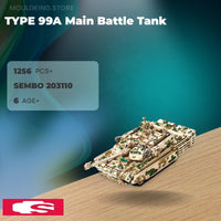 SEMBO 203110 TYPE 99A Main Battle Tank with 1256 Pieces
