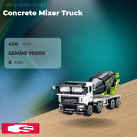 SEMBO 705110 Concrete Mixer Truck with 470 Pieces
