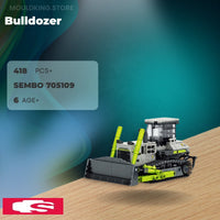 SEMBO 705109 Bulldozer with 418 Pieces
