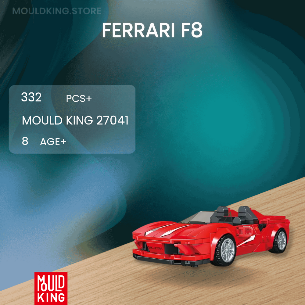 MOULD KING 27041 Ferrari F8 with 332 Pieces