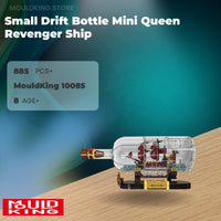 MOULD KING 10085 Small Drift Bottle Mini Queen Revenger Ship with 885 Pieces
