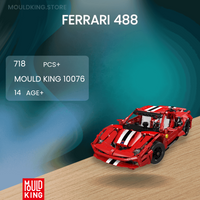 MOULD KING 10076 Ferrari 488 with 718 Pieces
