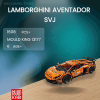 MOULD KING 13177 Lamborghini Aventador SVJ with 1608 Pieces
