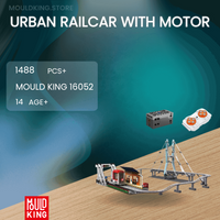 MOULD KING 16052 Urban Railcar With Motor with 1488 Pieces
