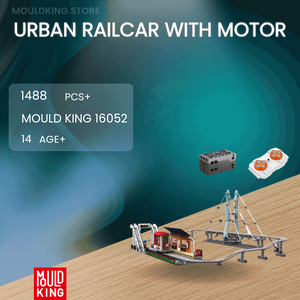 MOULD KING 16052 Urban Railcar With Motor with 1488 Pieces