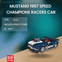 MOULD KING 27048 Mustang 1967 Speed Champions Racers Car with 376 Pieces
