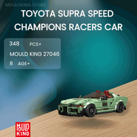 MOULD KING 27046 Toyota Supra Speed Champions Racers Car with 348 Pieces
